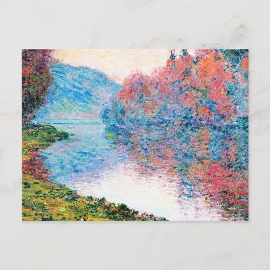 Ufer der Seine bei Jenfosse Postkarte (Vorderseite)