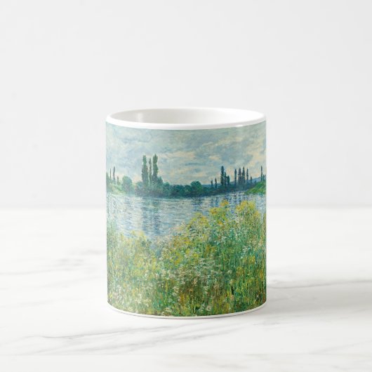 Ufer der Seine durch Monet Kaffeetasse (Mittel)