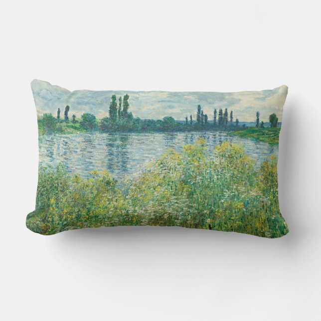 Ufer der Seine durch Monet Lendenkissen (Vorderseite)