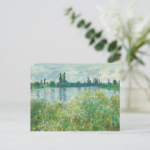 Ufer der Seine durch Monet Postkarte (Stehend Vorderseite)