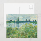 Ufer der Seine durch Monet Postkarte (Vorne/Hinten)