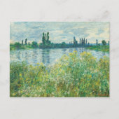 Ufer der Seine durch Monet Postkarte (Vorderseite)