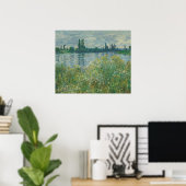 Ufer der Seine von Claude Monet Poster (Heimbüro)
