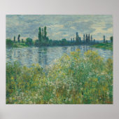 Ufer der Seine von Claude Monet Poster (Vorne)