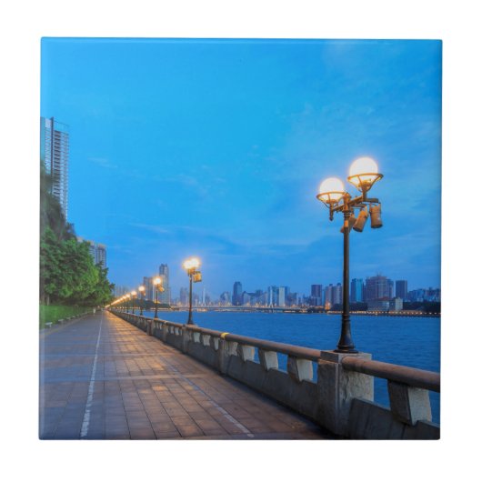 Ufer der Stadt Guangzhou Fliese (Vorderseite)