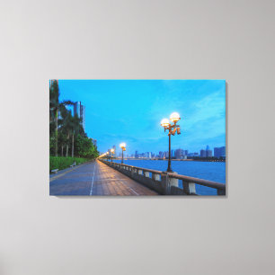 Ufer der Stadt Guangzhou Leinwanddruck