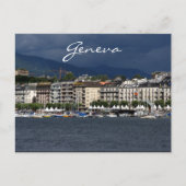 Ufer des Genfer Sees Postkarte (Vorderseite)