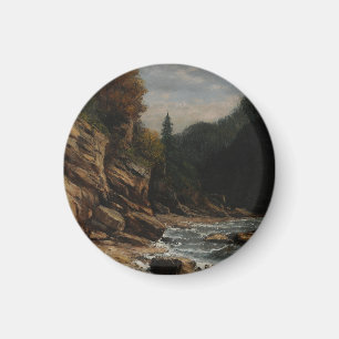 Ufer des Lac Léman – Gustave Courbet Magnet