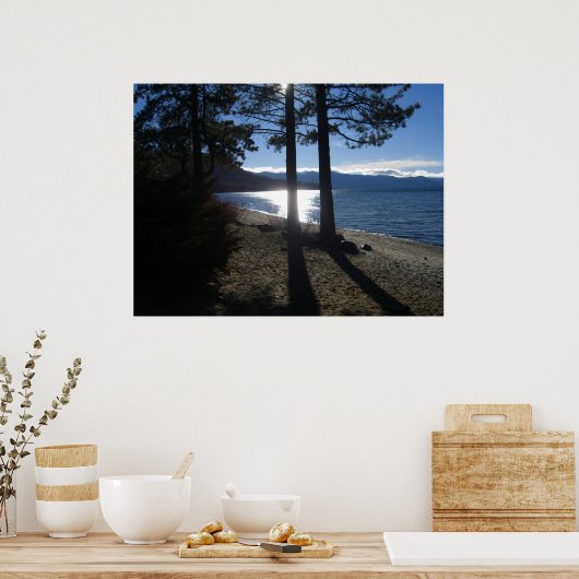 Ufer des Sees Poster (Küche)