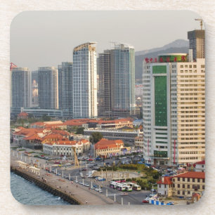 Ufer mit Yantai City Skyline, Shandong Untersetzer