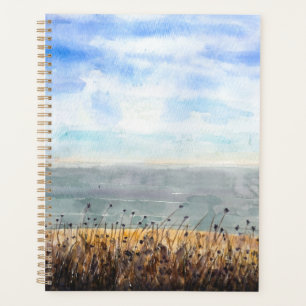 Ufer von Brighton Aquarell handbemalt Planer