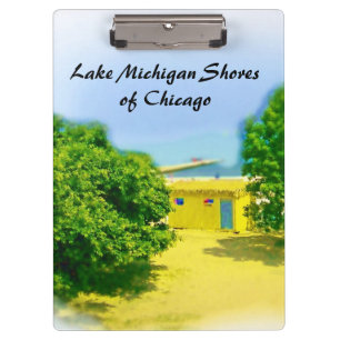 Ufer von Chicago Beach Klemmbrett