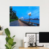 Ufer von Guangzhou Poster (Heimbüro)