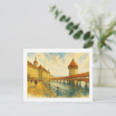 Ufer von Luzern, Postkarte (Stehend Vorderseite)