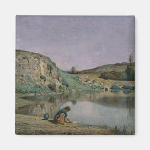 Ufer von See Bourget Magnet