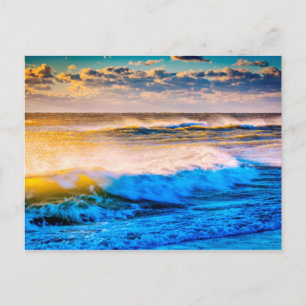 Uferansicht bei Sonnenaufgang Postkarte