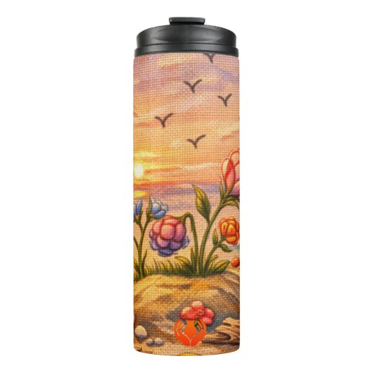 Uferblüten Thermosbecher (Vorderseite)