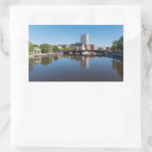 Uferbrücke und Staat Rechteckiger Aufkleber (Tasche)