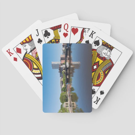 Uferbrücke und Staat Spielkarten (Rückseite)