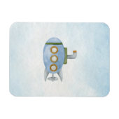 Uferfarbe Nautisches blaues U-Boot Magnet (Horizontal)