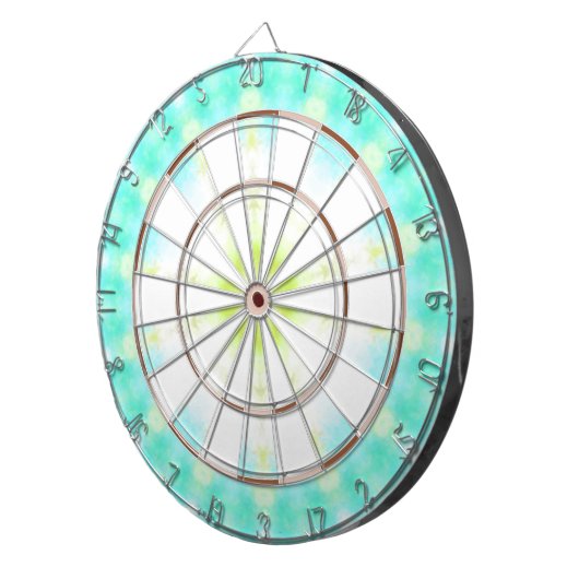 Uferfarbe Türkische Gefärbte Krawatte Dartscheibe (Vorderseite rechts)