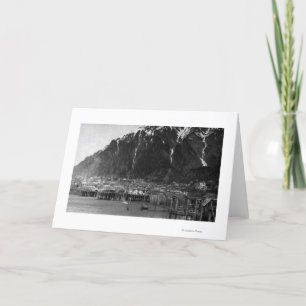 Ufergegend-Ansicht von Juneau, Alaska Fotografie Karte