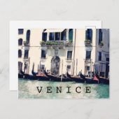 Ufergegend-Fotografie der Bestimmungsort-| Venedig Postkarte (Vorne/Hinten)