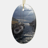 Ufergegend-Puget Sound-Verzierung Seattles Keramik Ornament (Links)