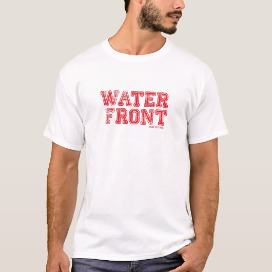 Ufergegend-T - Shirt /Red auf Weiß (Vorderseite)
