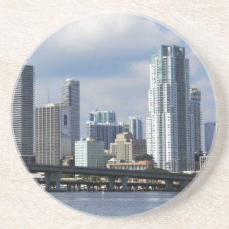 Ufergegendansicht von Miami Getränkeuntersetzer