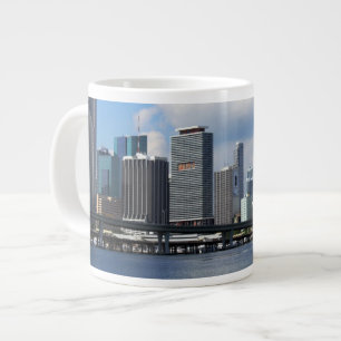 Ufergegendansicht von Miami Jumbo-Tasse