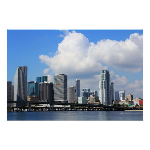Ufergegendansicht von Miami Poster