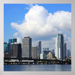 Ufergegendansicht von Miami Poster