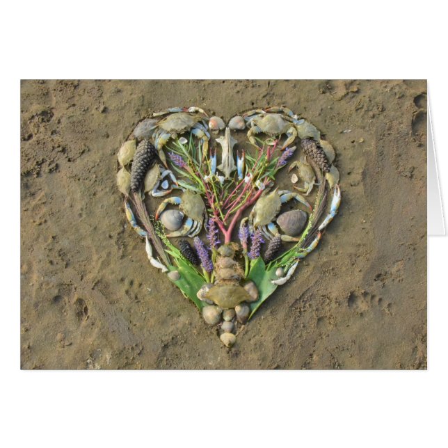 Uferherz-Naturkunst (Vorderseite (Horizontal))