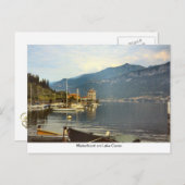 Uferpromenade am Comer See Postkarte (Vorne/Hinten)