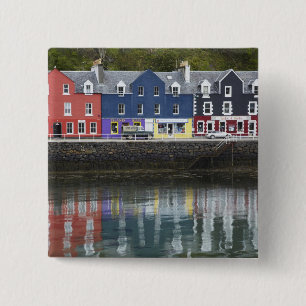 Uferpromenade, Tobermory, Insel Mull, Schottland, Button