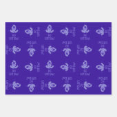 Uff Da 50. Geburtstag Duotone Paper Pack Geschenkpapier Set (Vorderseite)