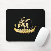 Uff Da! Ancient Viking Ship - Funny Midwest Boatin Mousepad (Mit Mouse)