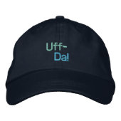 Uff-Da! Bestickte Baseballkappe (Vorderseite)