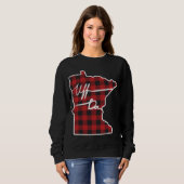 Uff Da Buffalo Plaid Minnesota Sweatshirt (Vorne ganz)