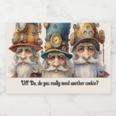 Uff Da Candy oder Cookie Guardian Gnome Lebensmitteletikett (Einzelnes Label)