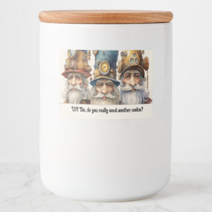 Uff Da Candy oder Cookie Guardian Gnome Lebensmitteletikett