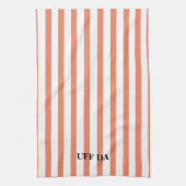 Uff Da Coral Kitchen Handtücher (Vertikal)
