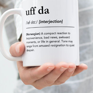 Uff Da Funny Norwegian Heritage Gift Norway Kaffeetasse