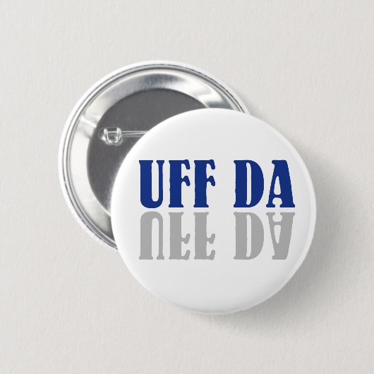 UFF DA Funny Skandinavien Button (Vorne & Hinten)