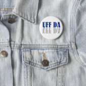 UFF DA Funny Skandinavien Button (Beispiel)