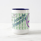Uff DA! Geocache Minnesota Zwei-Ton Tasse (Mittel)