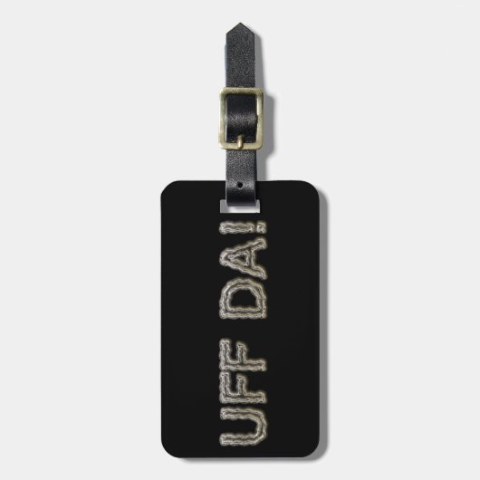 UFF DA! GEPÄCKANHÄNGER (Vorderseite vertikal)
