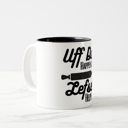 Uff Da Happens, Lefse hilft Tasse (Vorderseite Links)
