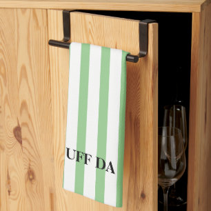 Uff Da Light Green Kitchen Handtücher